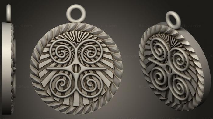 Jewelry (Pendant91, JVLR_1100) 3D models for cnc